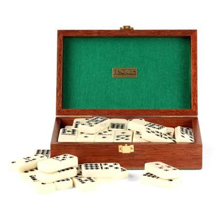 Mahogany Cased Double Nine Dominoes M7598