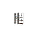 5 Tier Metal Frame Wood Bookcase Y9895