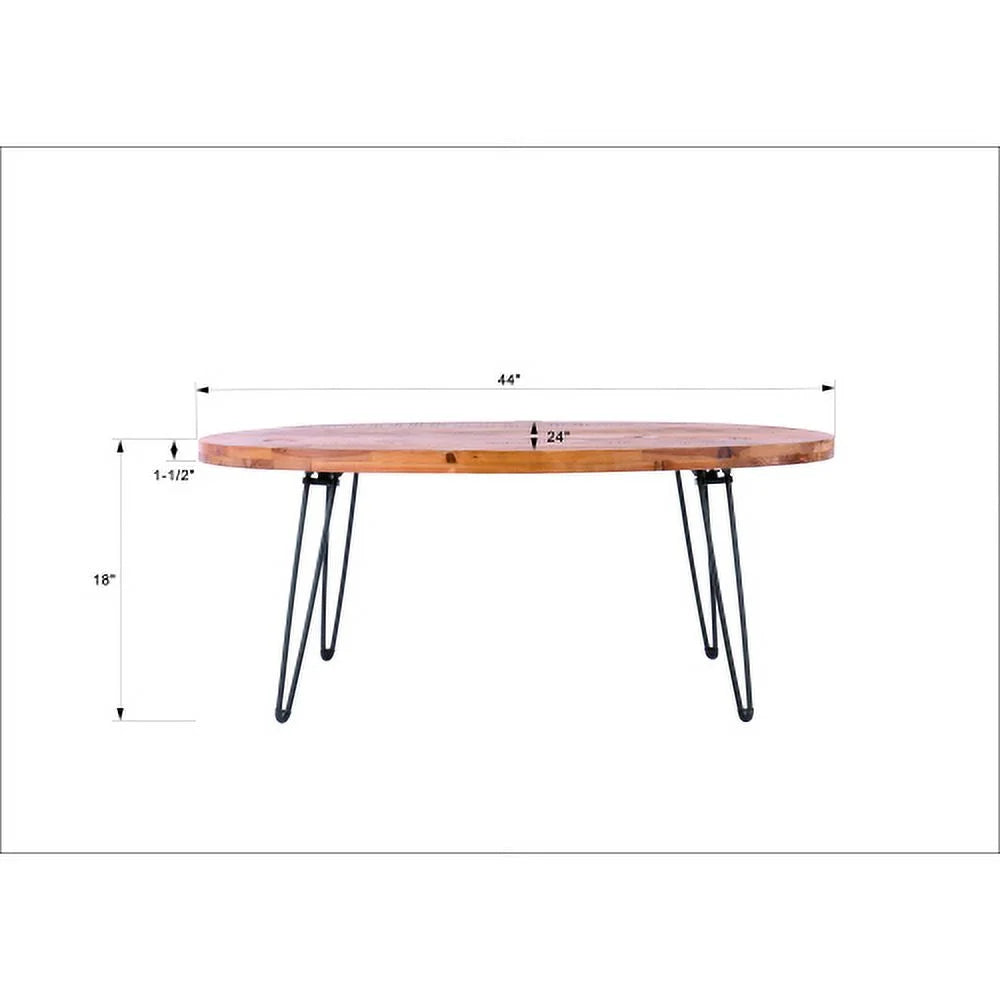Reclaimed Wood Foldable Cocktail Table U1346