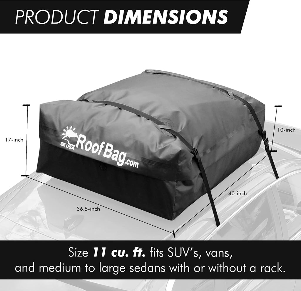 Waterproof Rooftop Cargo Carrier 11 cu. ft. J5815