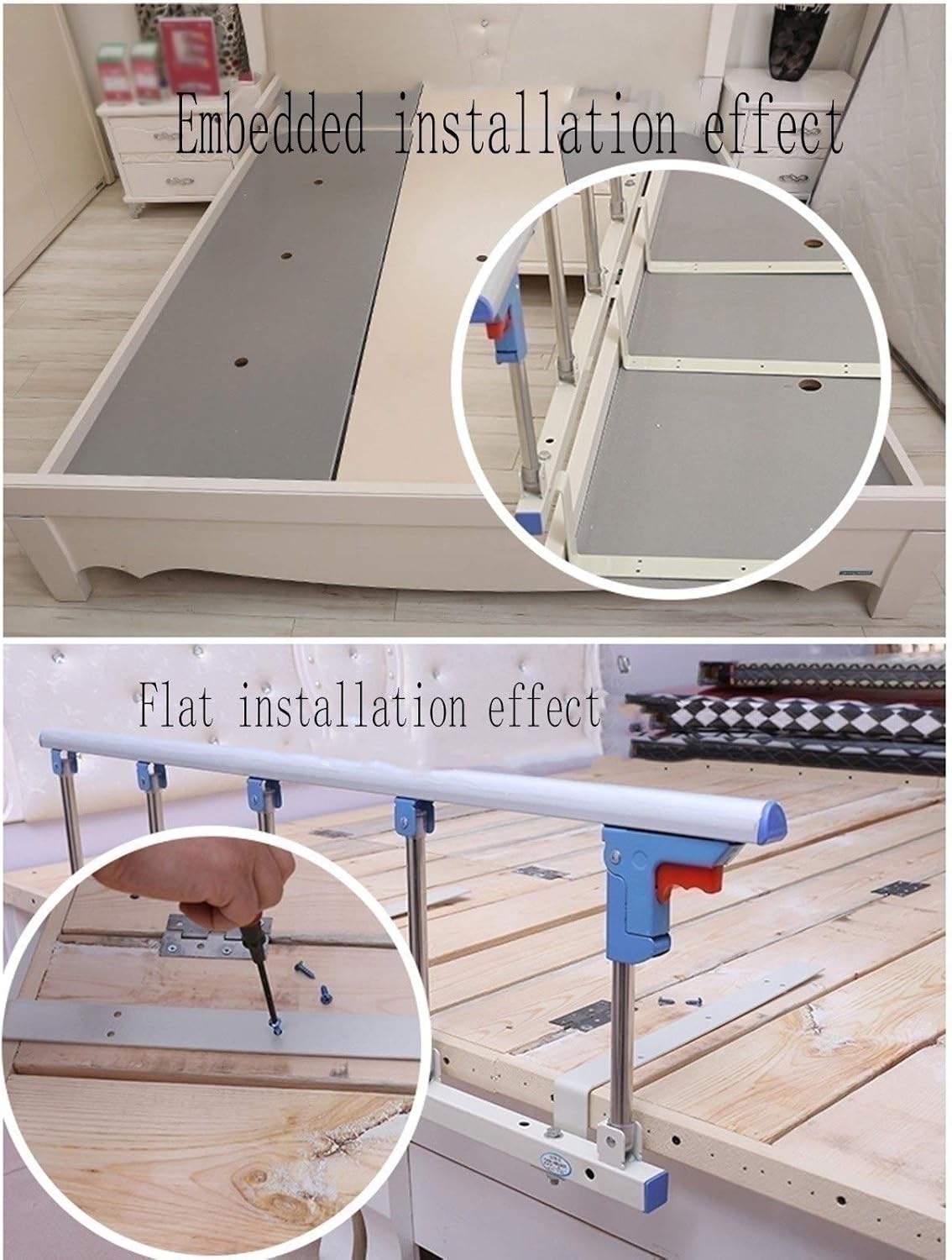 Safety Side Rail for Adults Kids Handicap Medical Bed Assisting Rails (95x40cm) M785894