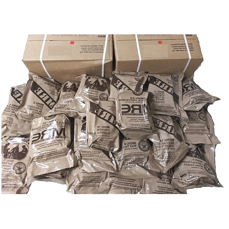 MRE Meal Kit Bundle Cases with Heater - Inspection Date 2025 or Better C18103