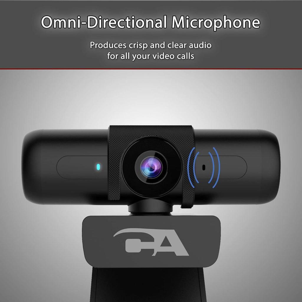 1080p 5MP USB Webcam with Dual Omnidirectional Microphones K1402
