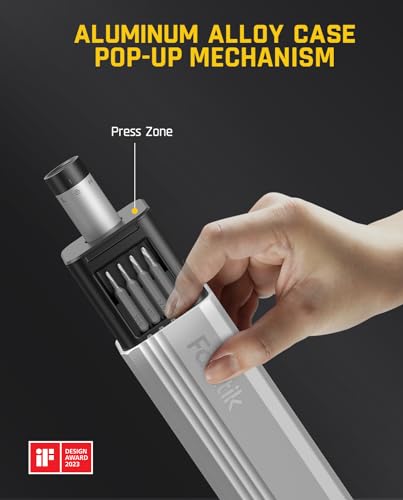 Grey Mini Electric Screwdriver Set with 50-in-1 Magnetic Bits Z13740