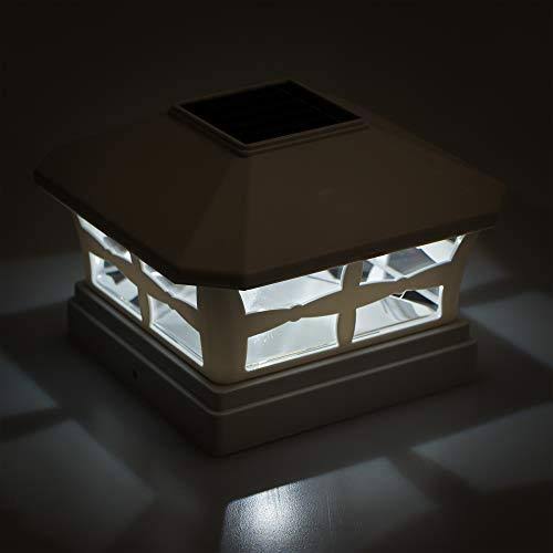6 Pack Solar Powered Post Cap Light X39915