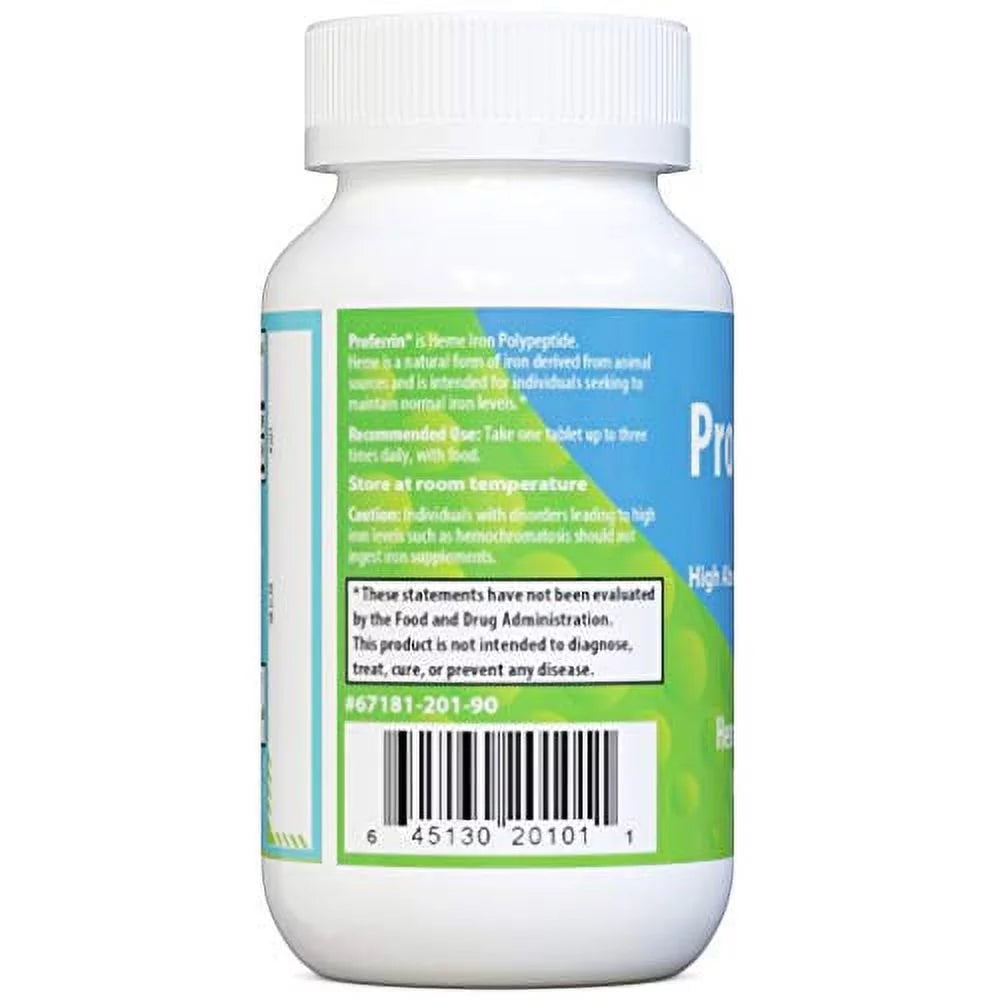 90 Count Heme Iron Polypeptide Dietary Supplement Tablets X544