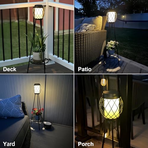 2 Pack Solar Lights Outdoor with Plant Stands J251535