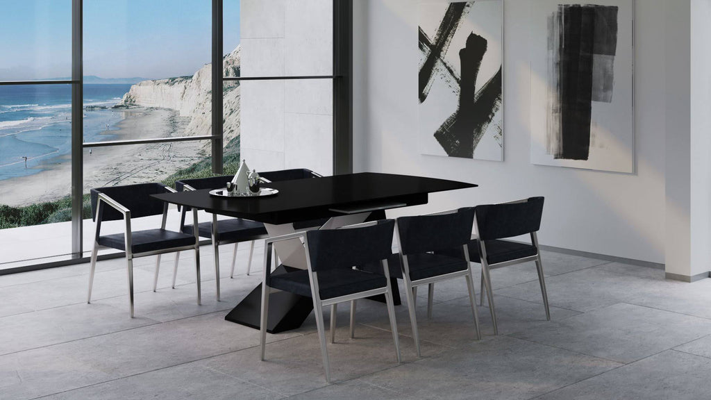 Grey/Black Steel Armchair S404
