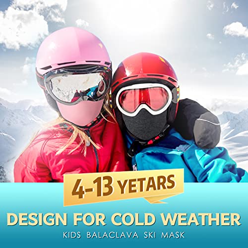 Kids Balaclava Face Mask Winter Hat Ski Mask T923691