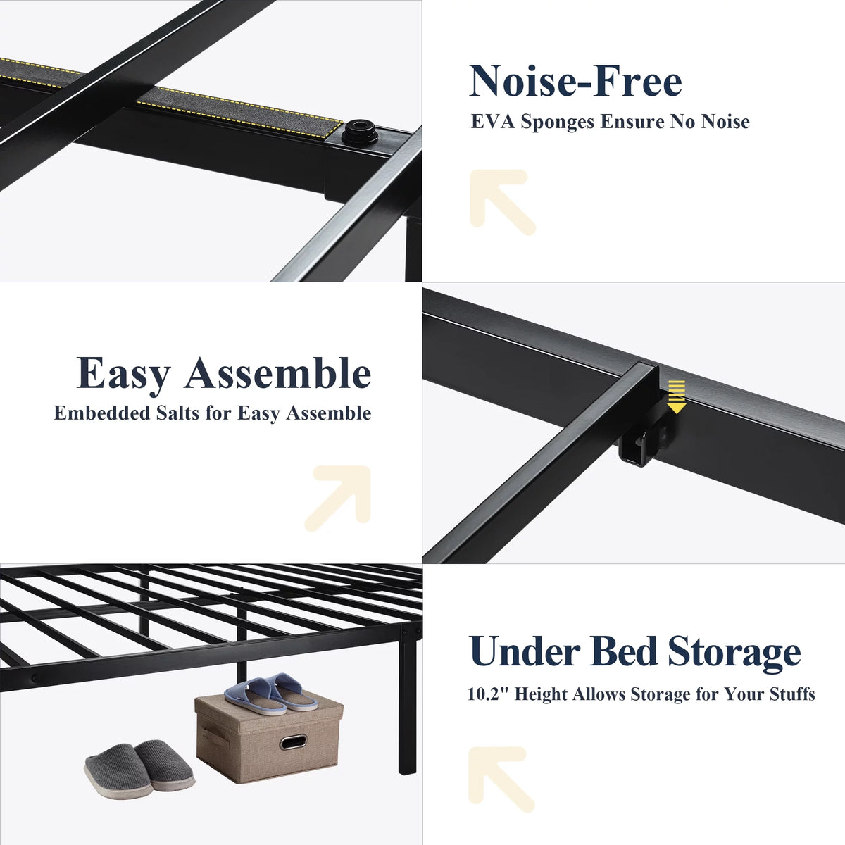 Queen Size Black Oak Headboard Bed Frame I976