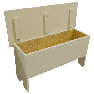 Cream Wooden Storage Bench F882