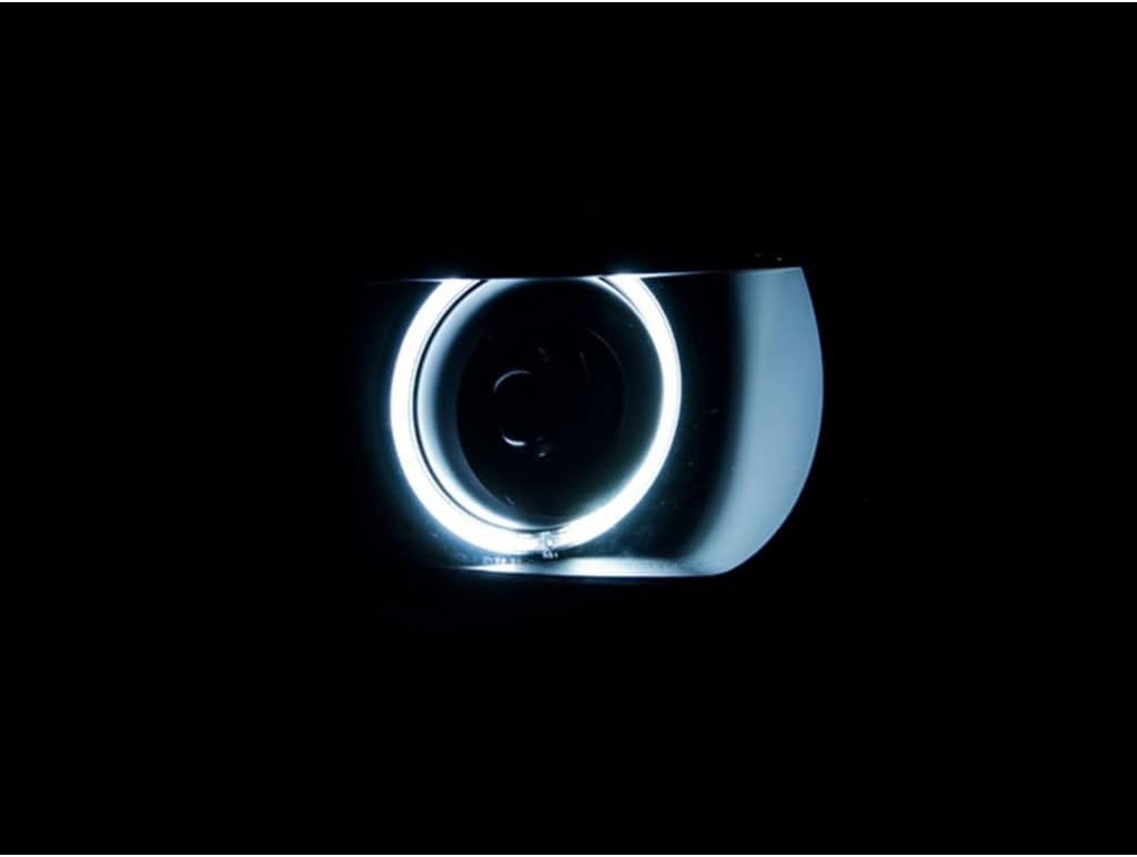 Projector Headlights with Halo Black CCFL O89513