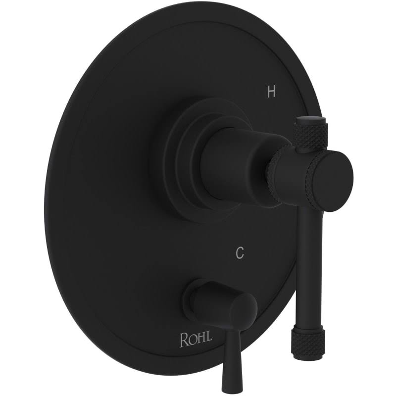 Matte Black Pressure Balance Trim with Diverter S800