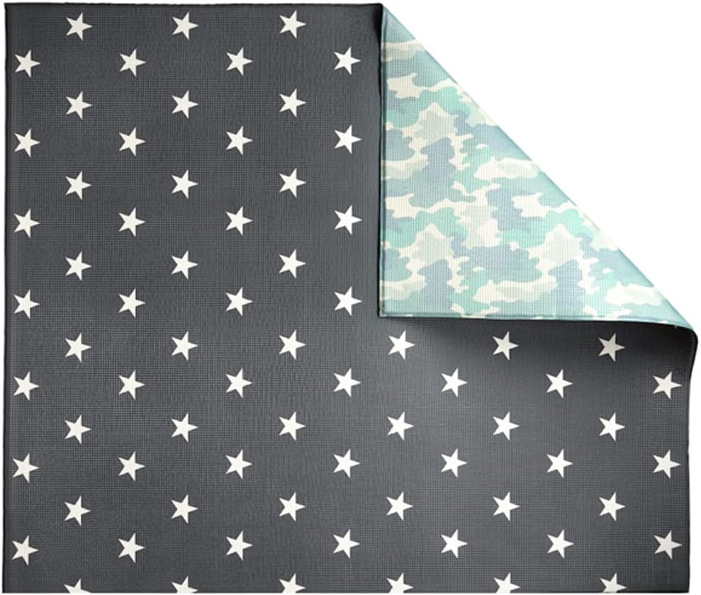 Large Waterproof Padded Foam Baby Play Mat, 70 x 59 in, Reversible Non-Slip A290226