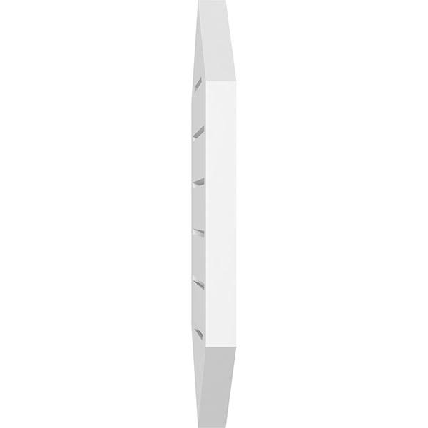 14x22W x 30x22H Vertical Peaked Surface Mount PVC Gable Vent L47447