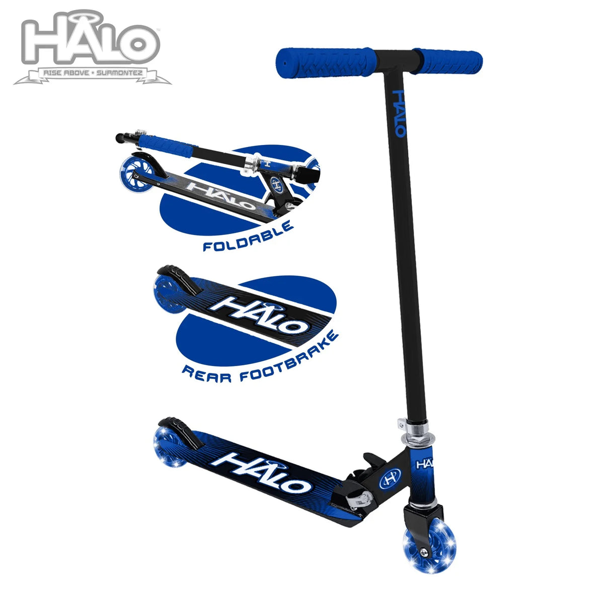 Blue 100mm Wheel Inline Scooter M867