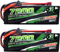 14.8V 7200mAh 4S 120C Hard Case Lipo Battery with T Plug (2Packs) P272