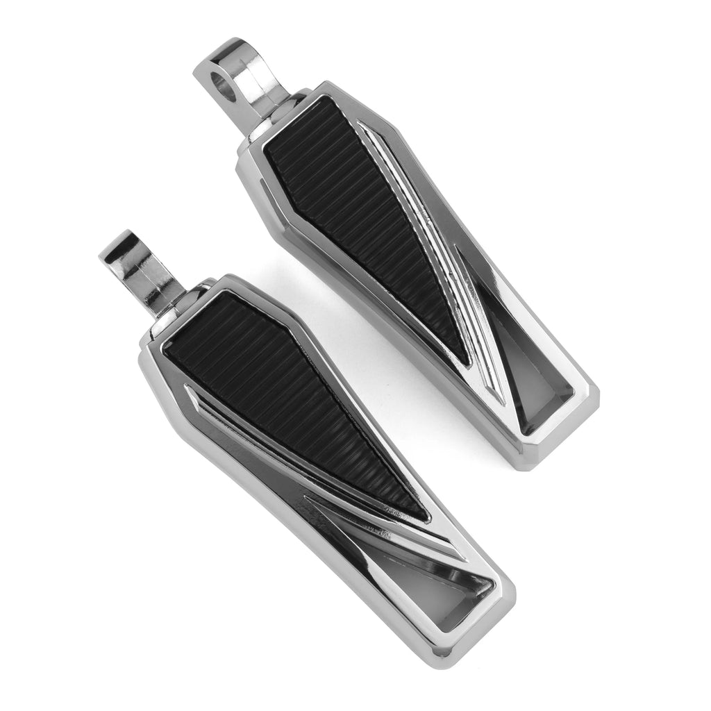 Chrome Foot Pegs Footrest, 1 Pair I900101