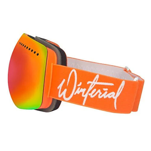Magnetic Ski and Snowboard Goggles with 2 Interchangeable Lens and Case A176