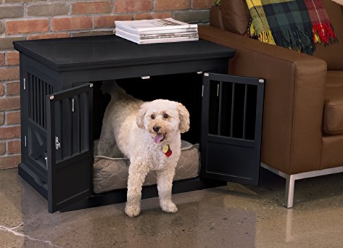 White Triple Door Medium Dog Crate L47591