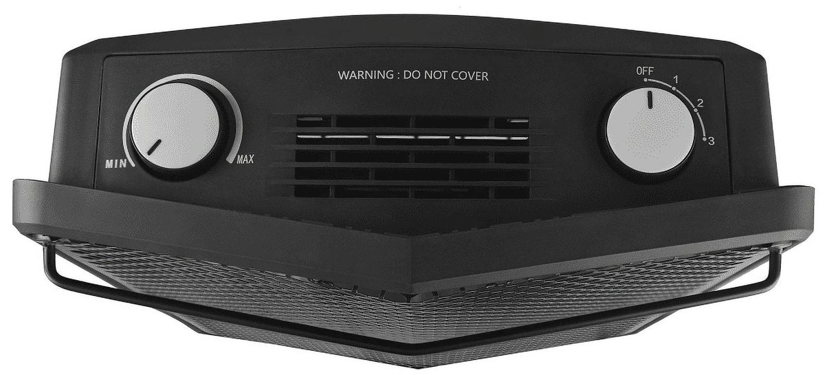 Black 1500W Quartz Electric Space Heater S94837