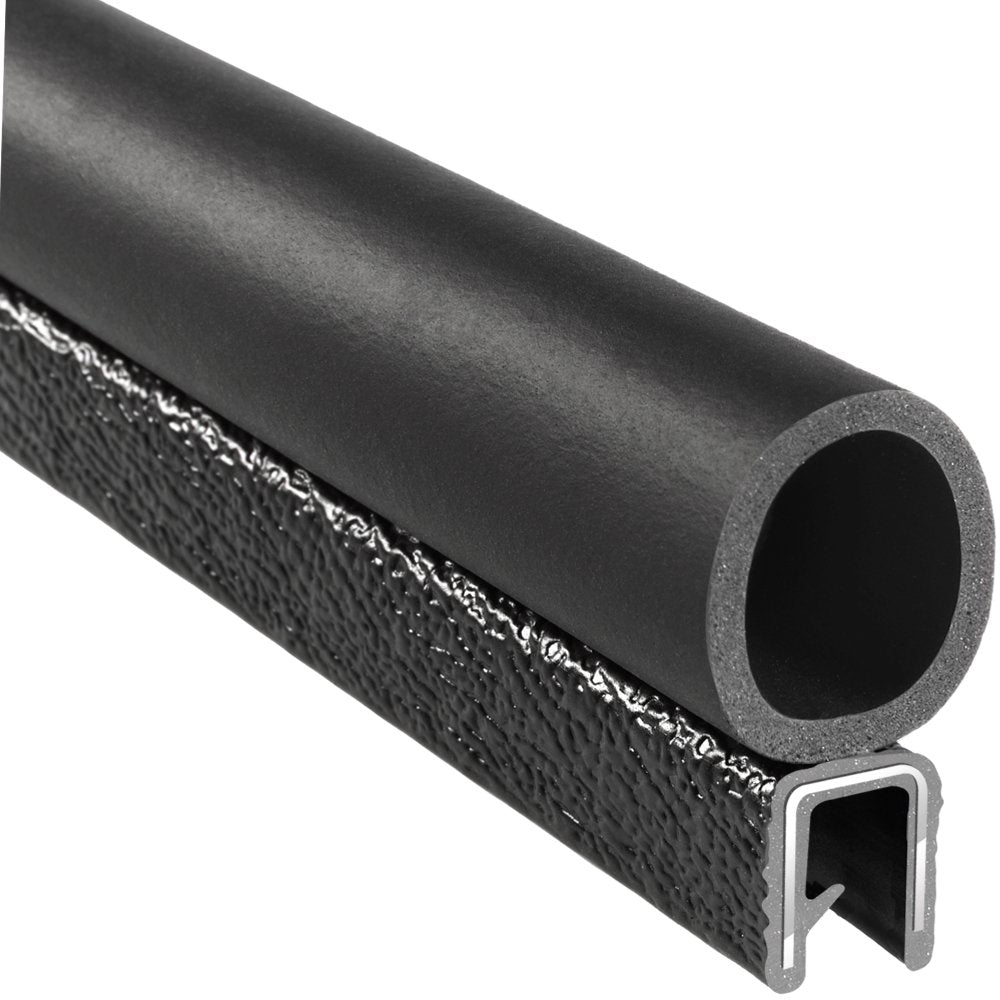 PVC Plastic Trim Seal with EPDM Rubber Seal, 25 ft Length P636385
