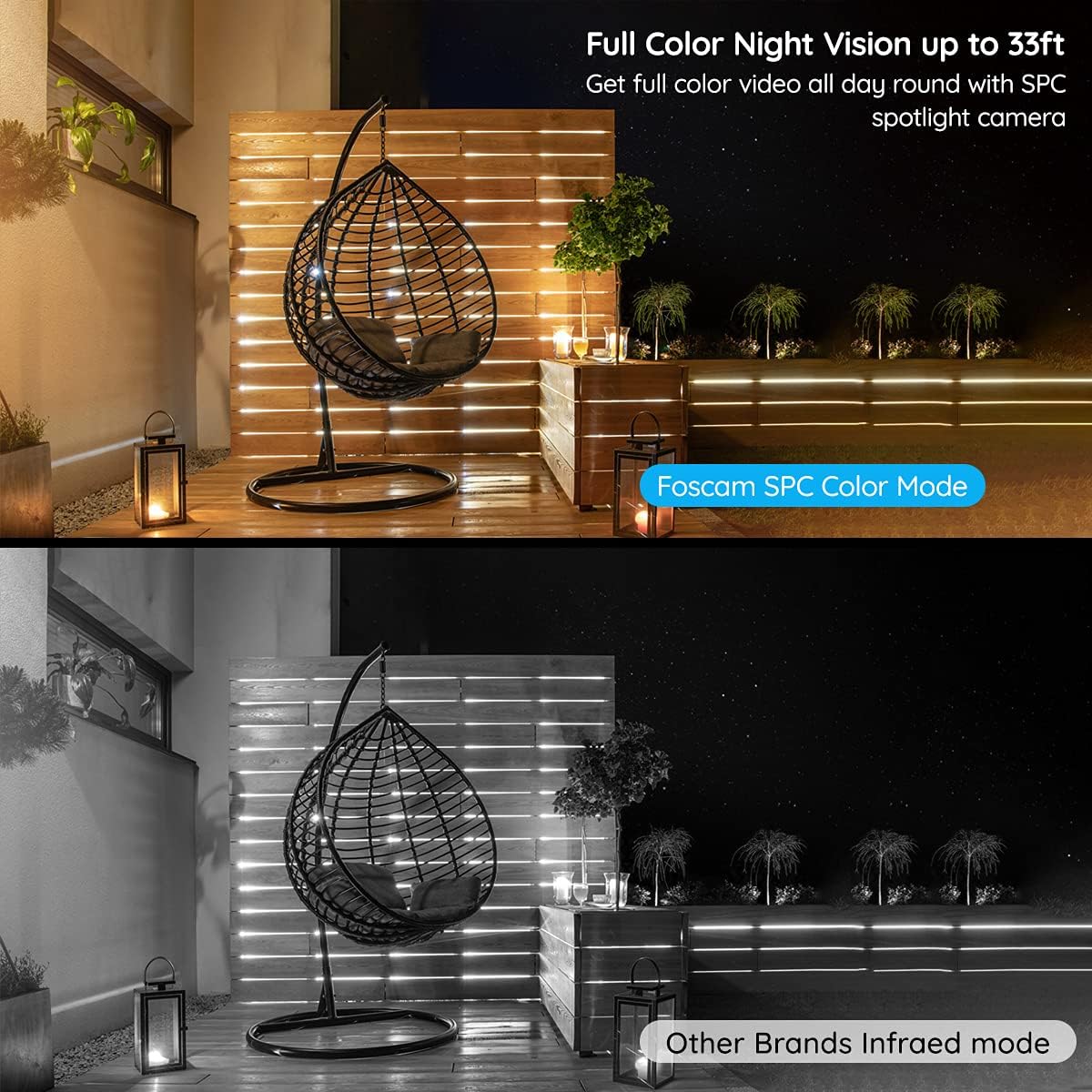 2K/4MP Wifi Security Camera with Color Night Vision D67649