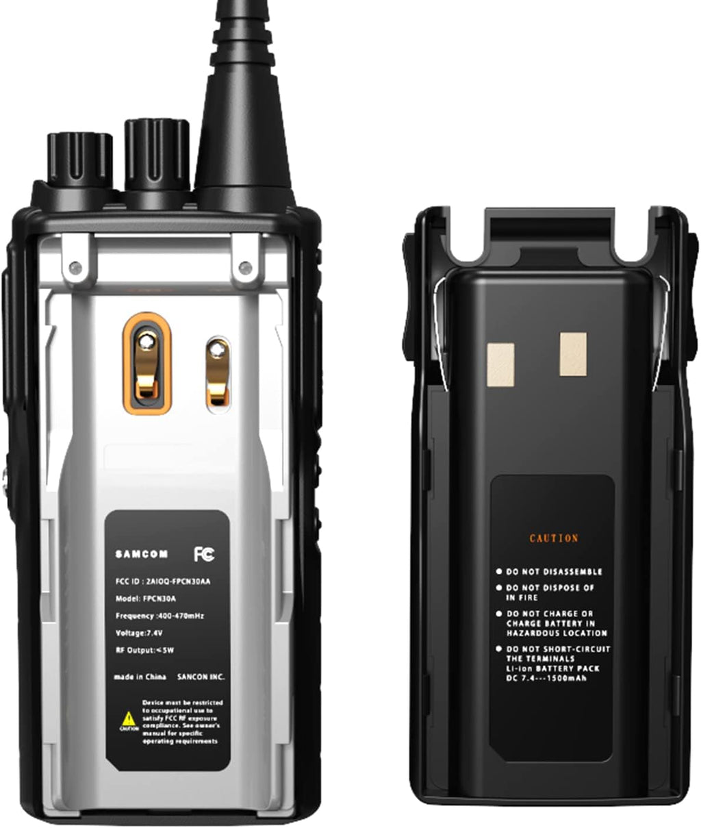 6 Packs UHF Two Way Radio with Earpieces S7398