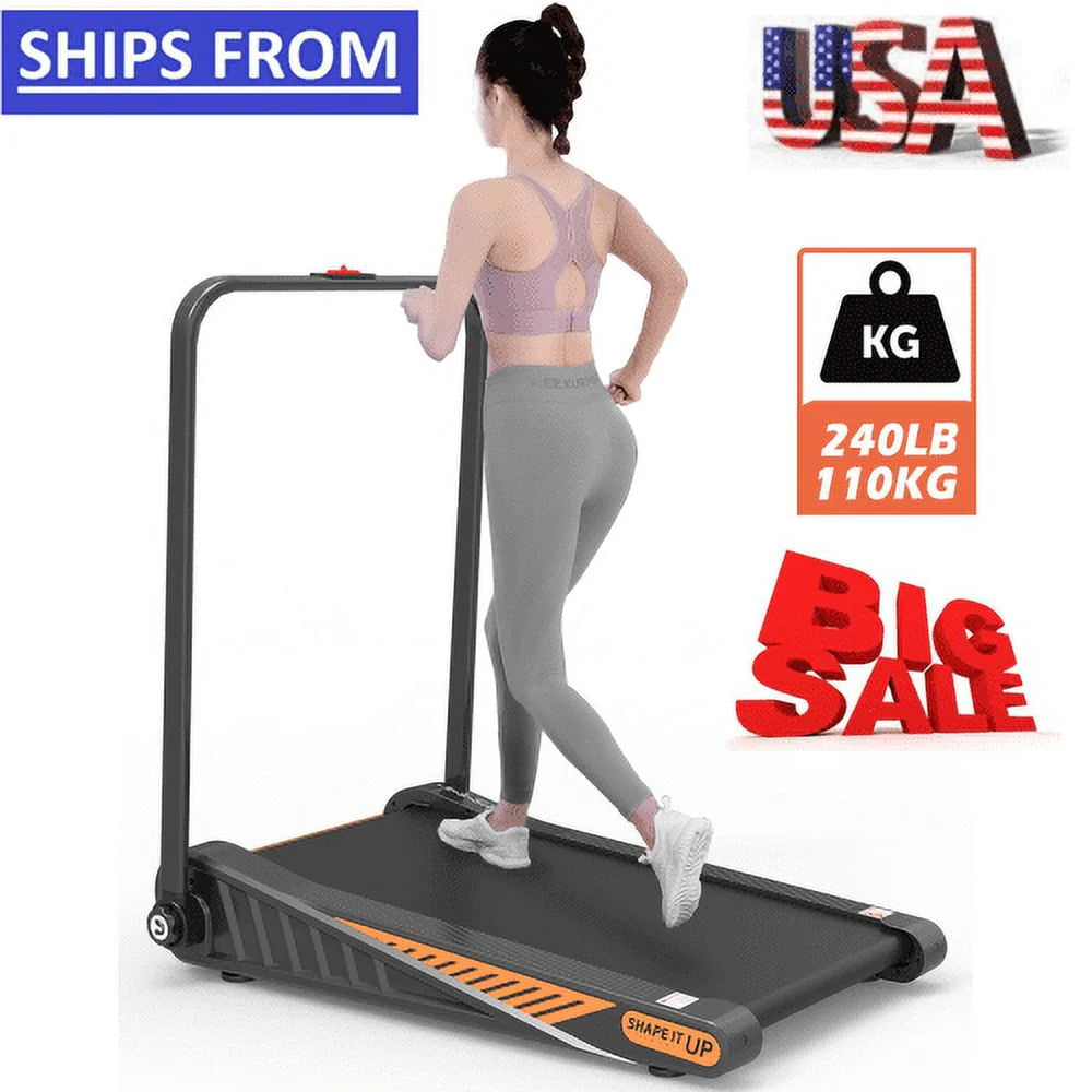 2 in 1 Folding Treadmill 2.5HP 15% Incline Under Desk Electric Treadmill S8721