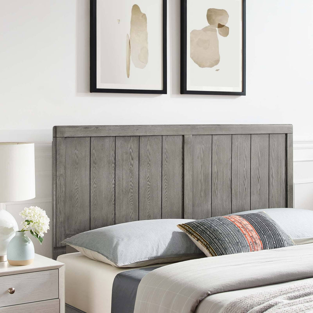 Twin Headboard Black Wood U1680