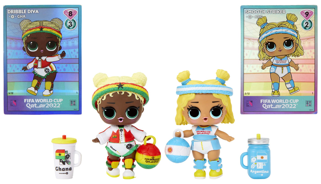 L.O.L. Surprise! X FIFA World Cup Qatar 2022 Dolls with 7 Surprises, Accessories, Limited Edition Collectible Soccer Themed Dolls O54287