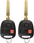 Keyless Entry Remote Ignition Uncut Car Key Fob for Toyota FJ Cruiser 2010-2014 (Pack of 2) S69111