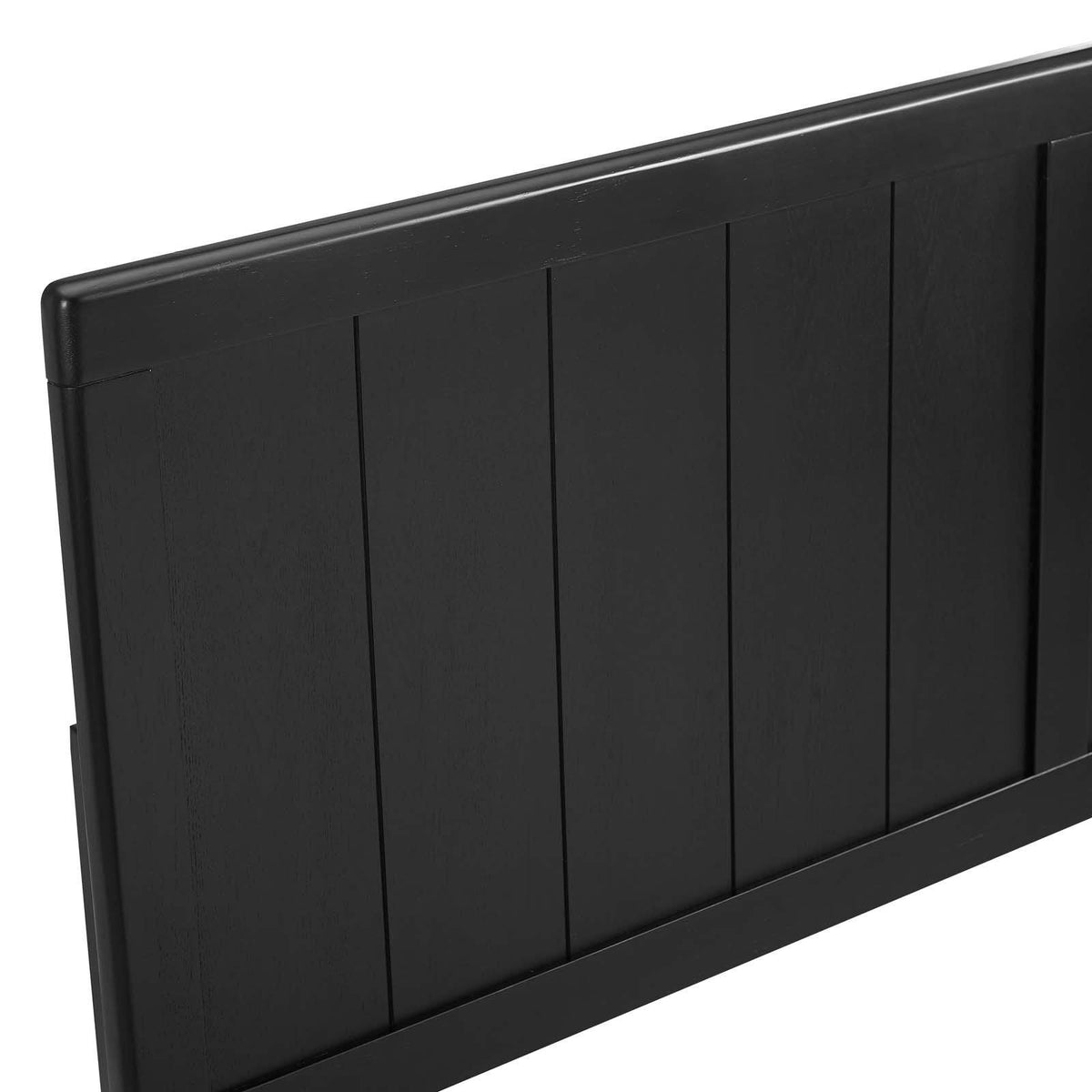 Twin Headboard Black Wood U1680