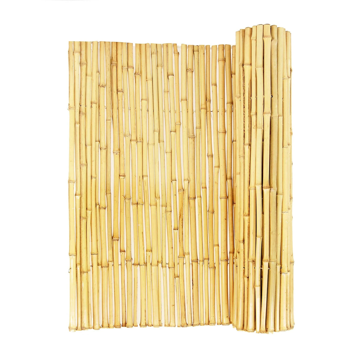 Natural Bamboo Fencing Garden Screen Rolled Fence Panel 3/4 D x 4' H x 8' L I6589
