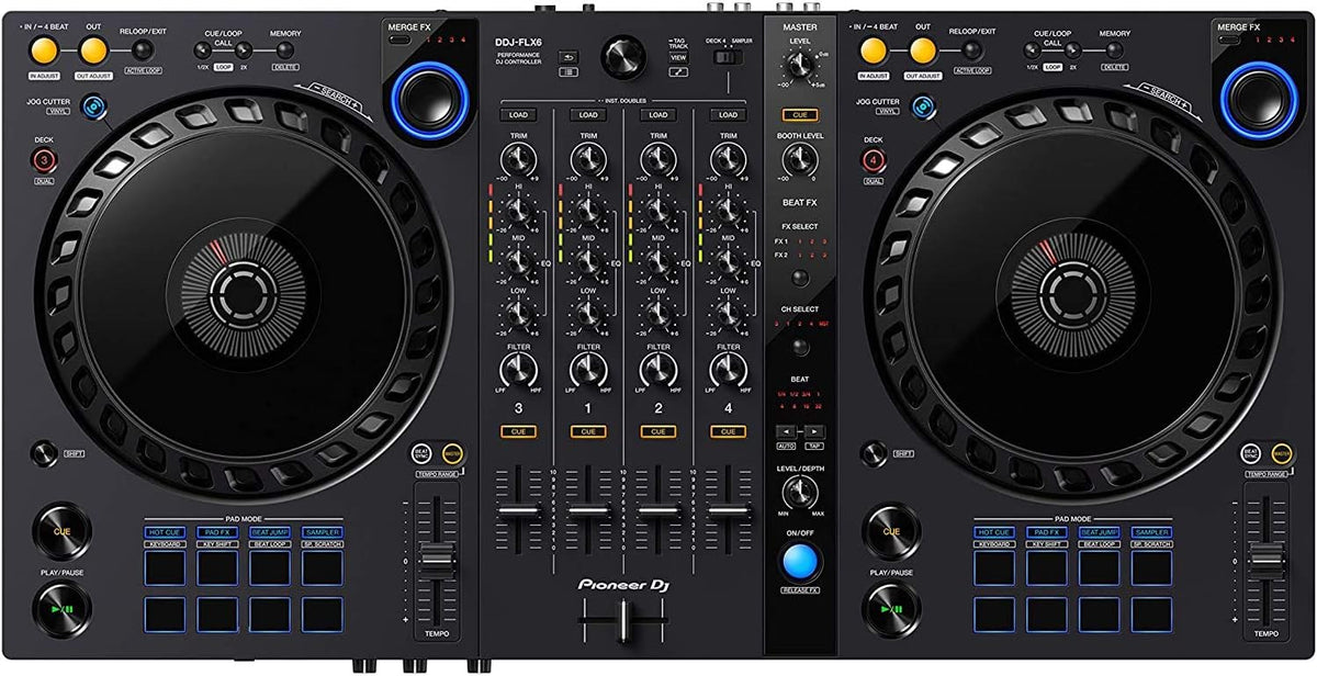 DJ Bundle with DDJ-FLX6, DM-40 Set, and HDJ-X5 Headphones V5975