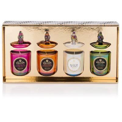 4 Candle Holiday Set with Glass Lids N661494