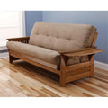 Light Brown Futon with Fabric Mattress L82970