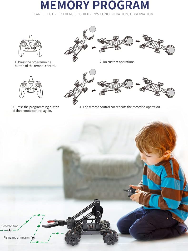 2-in 1 Science Kits with 4-DOF Robotic Car S35507