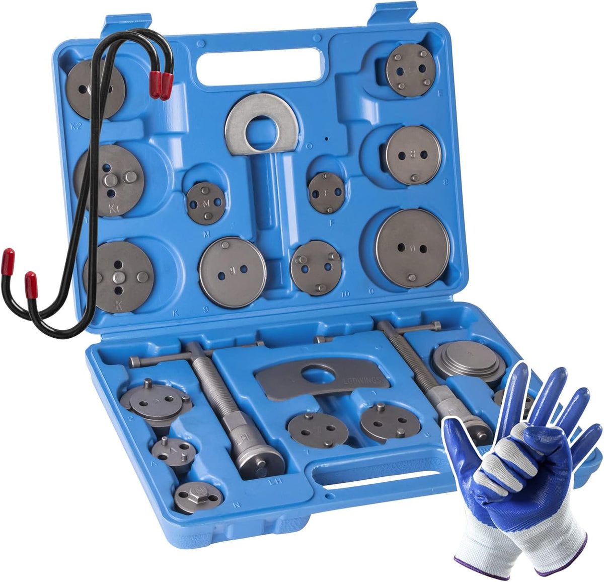 26 Pc Disc Brake Piston Caliper Compressor Tool Set D278464