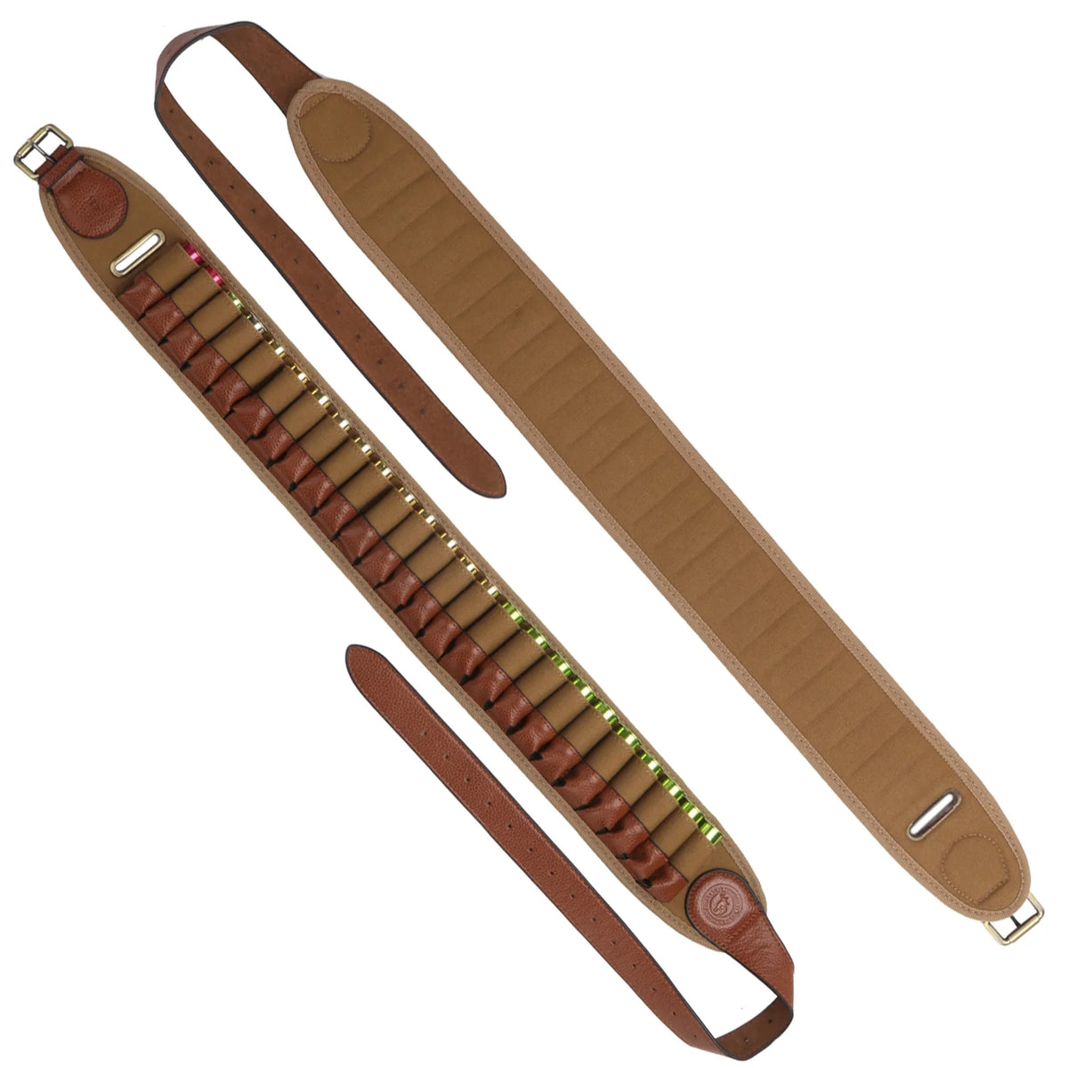 Brown Canvas Shot Shell Ammo Holder U228588
