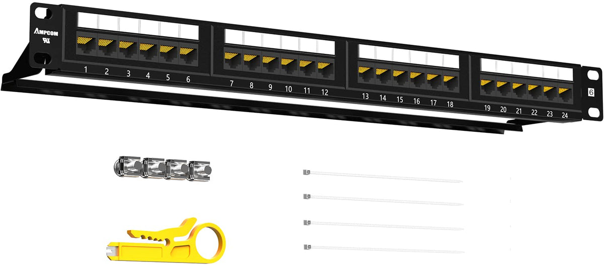 CAT6 48 Ports Patch Panel Rack Mount 2U 19 inch RJ45 I638620