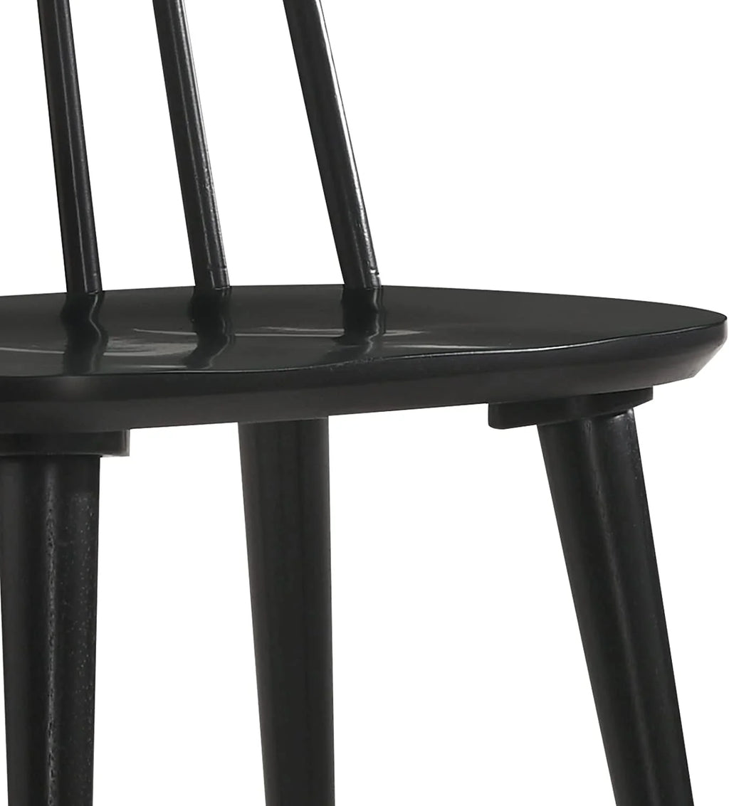Black Wood Dining Chairs Set of 2 A6936