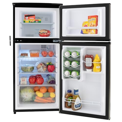 Stainless Steel 12V 2 Door RV Refrigerator 4.4 Cubic Feet S70124