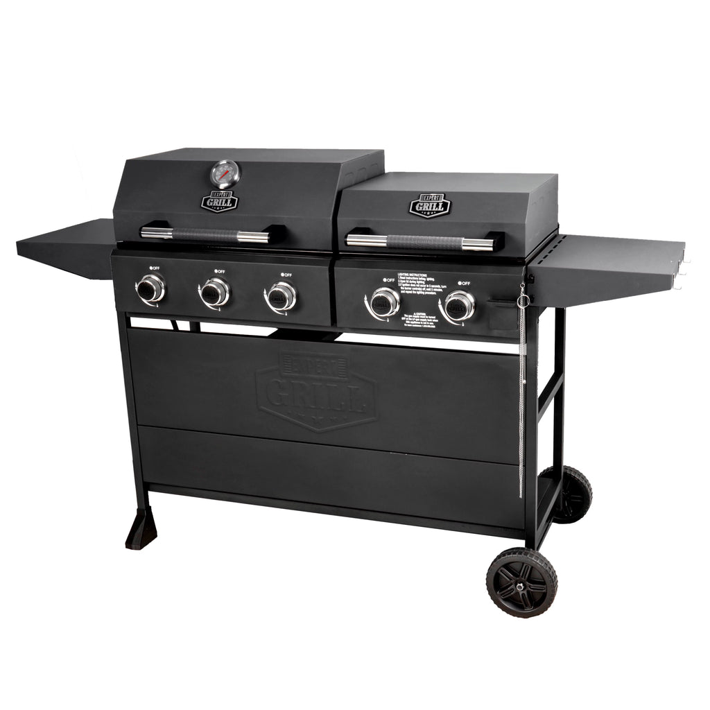 Black 5 Burner Propane Gas Grill and Griddle C2575