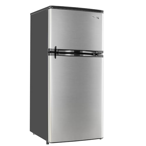 Stainless Steel 12V 2 Door RV Refrigerator 4.4 Cubic Feet S70124