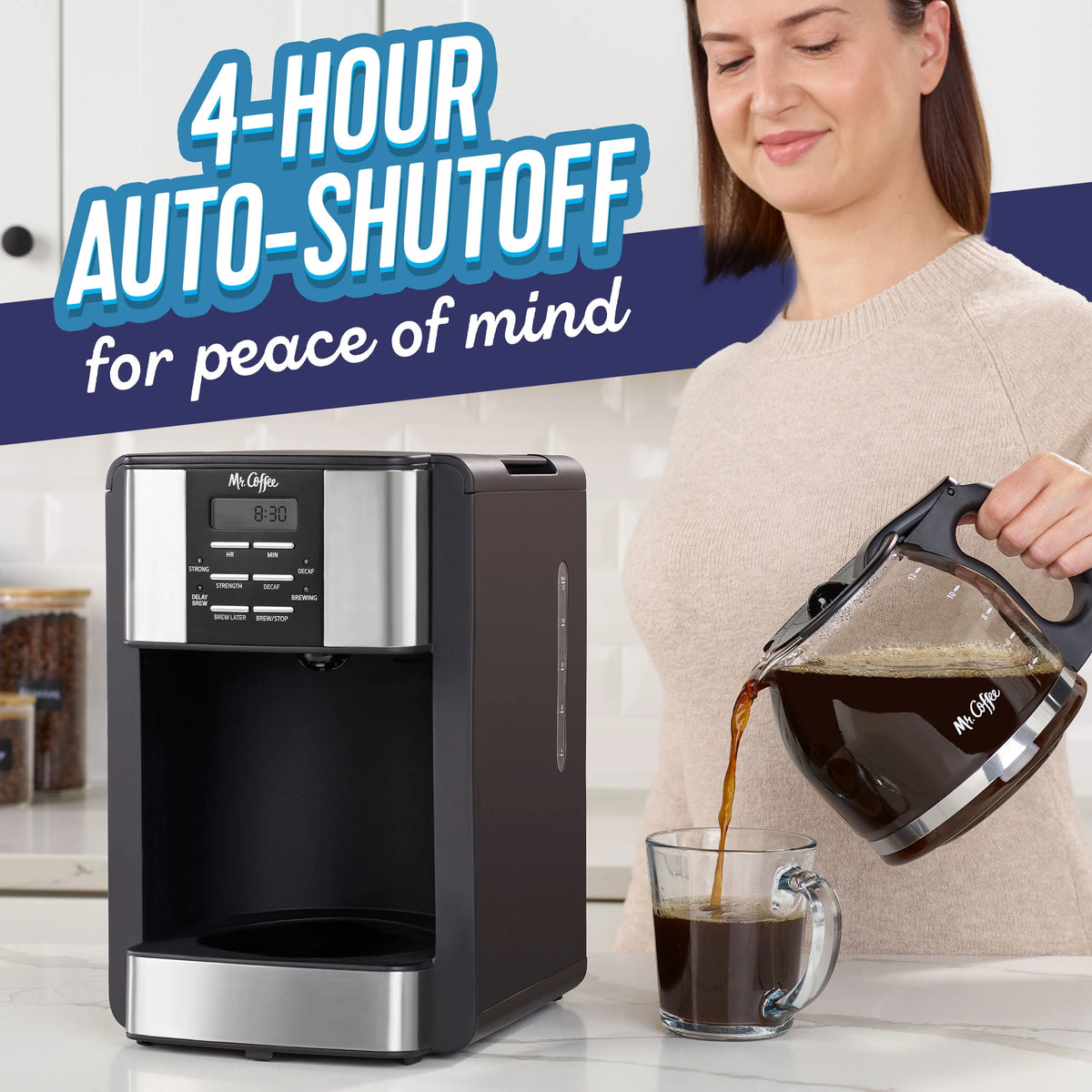12 Cup Coffee Maker with Decaf Function L1438