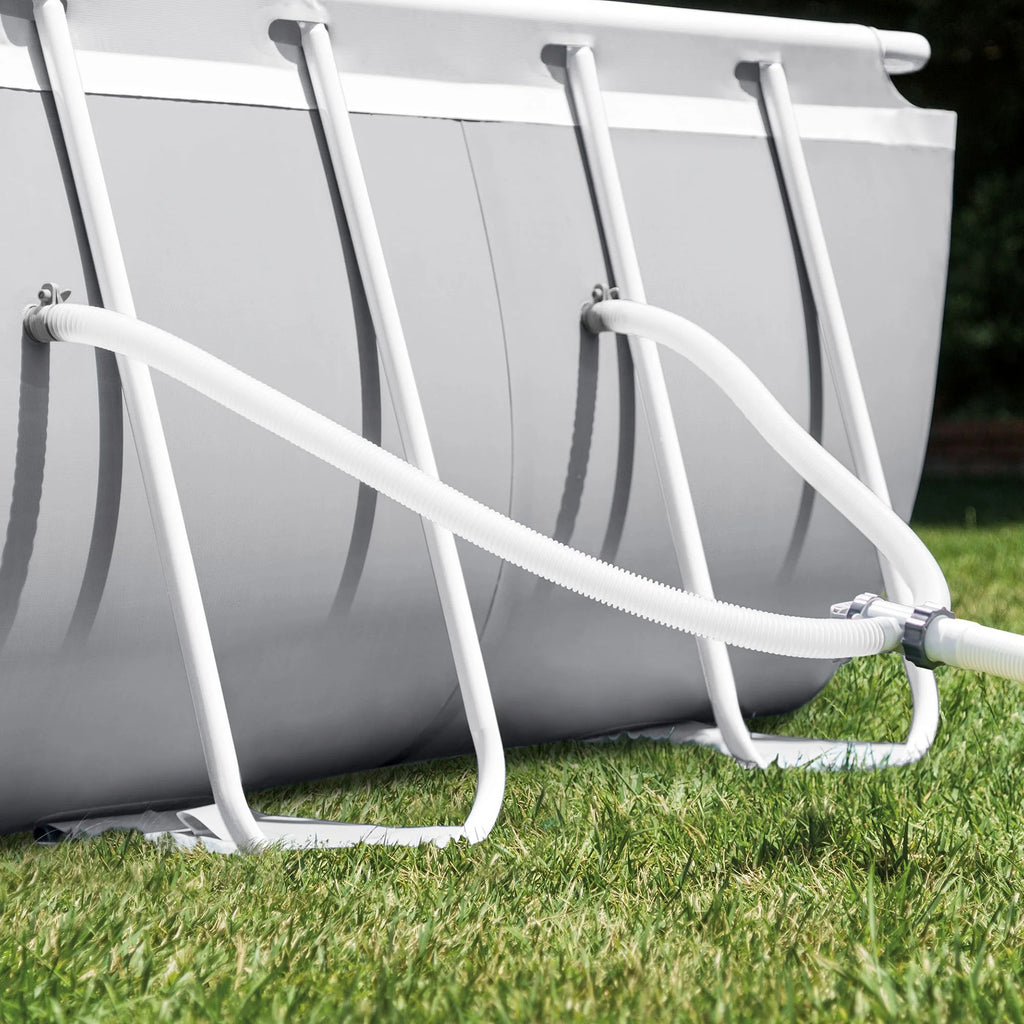 16.5ft x 9ft x 48in Oval Above Ground Pool Set with Pump, Cover and Ladder U94018