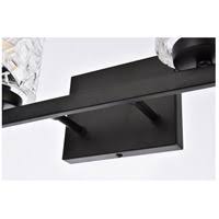 Black 4 Lights Bath Sconce with Clear Shade V630463
