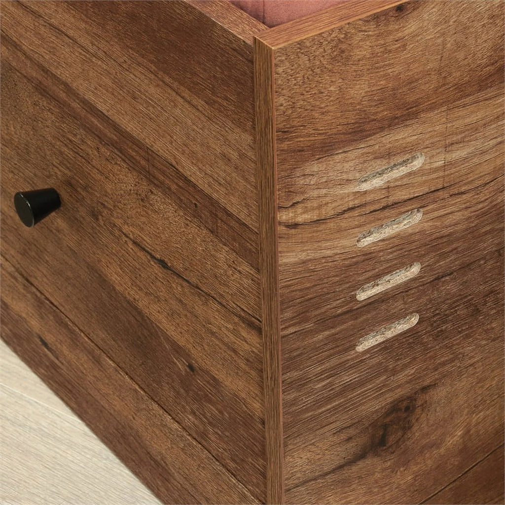 Vintage Oak Engineered Wood Bed I951