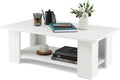 White Coffee Table with Storage T67562